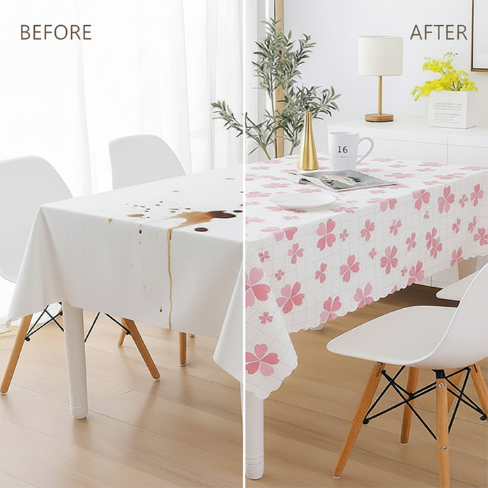 Waterproof Dustproof Printed Table Cloth