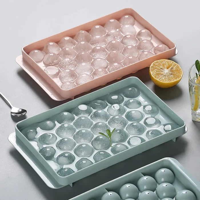 Reusable Flexible 33 Pcs Ice Cube Mould For Cool Drinks Beverages 