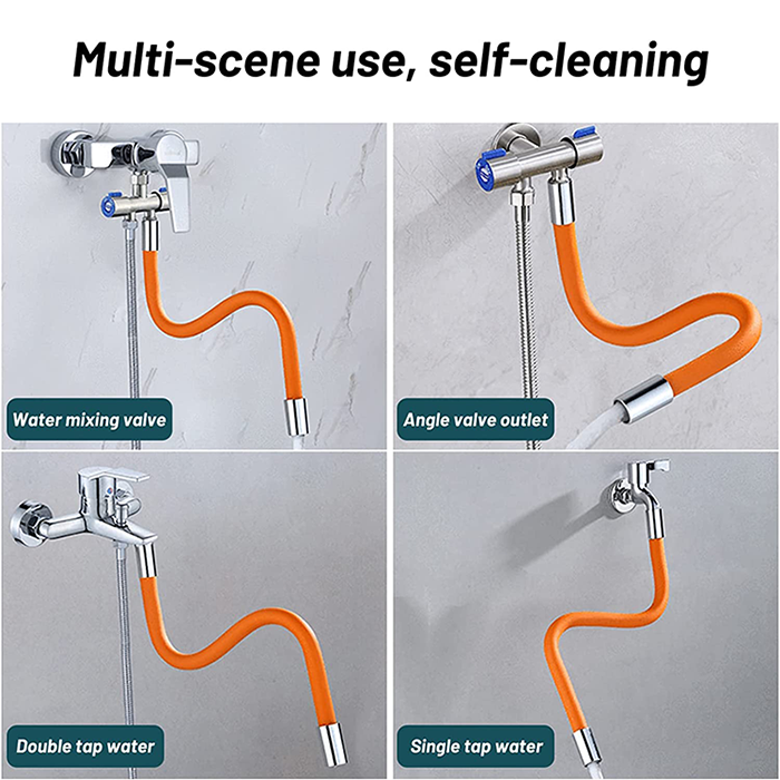 360° Flexible Shaped Flex Faucet Extender Tube multi-scene use