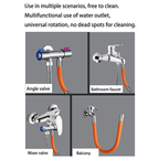 360° Flexible Shaped Flex Faucet Extender Tube use in multiple scenarios 
