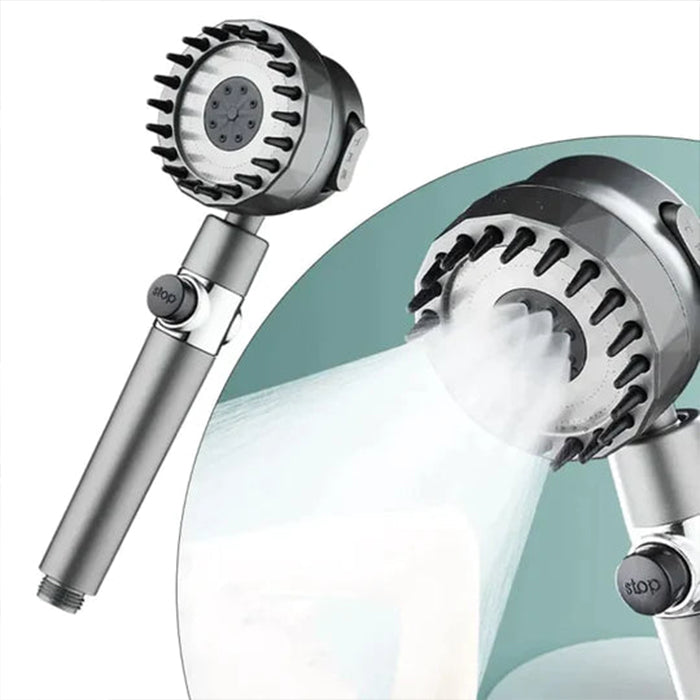 3 Spray Mode Handheld Massage Shower Head With Scrubber high pressure
