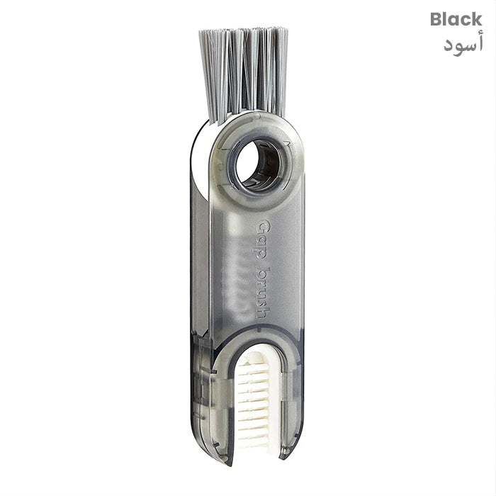 3 in 1 Multifunctional Cleaning Brush with Straw Brush, Insulation Cup Detail Brush Cleaning Black