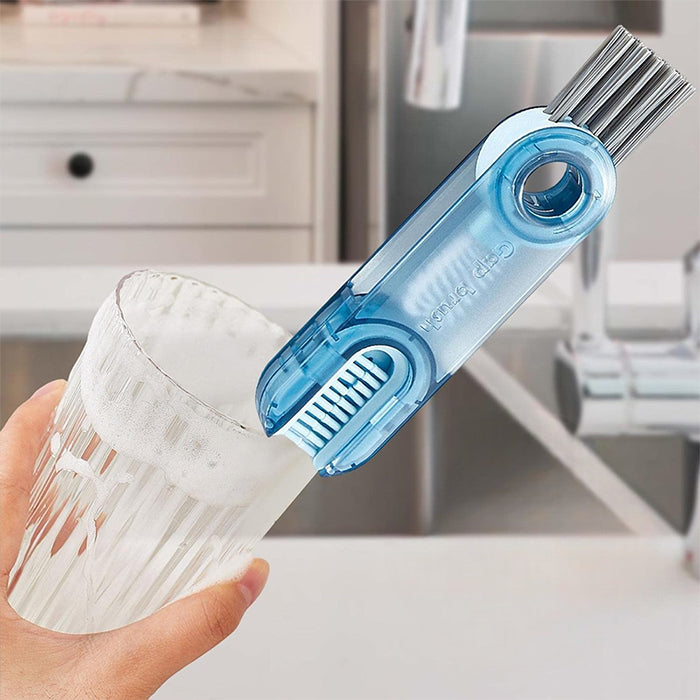 3 in 1 Multifunctional Cleaning Brush with Straw Brush, Insulation Cup Detail Brush Cleaning Durable