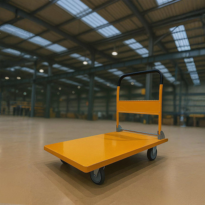 400 KG Heavy Duty Foldable Warehouse Trolley with Swivel Wheels