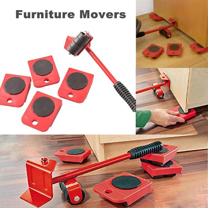 Furniture Mover Tool Set - Heavy Duty 4-Wheel Mover Roller - Furniture Transport Lifter furniture movers
