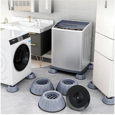 4 Pcs Washing Machine Dishwasher Anti-Vibration Foot Pads With Suction Cup For Leveling