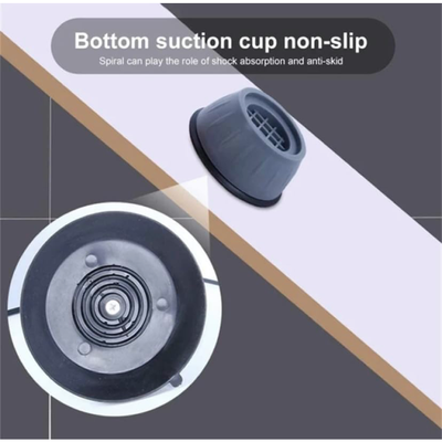 4 Pcs Washing Machine Dishwasher Anti-Vibration Foot Pads With Suction Cup For Leveling anti skid