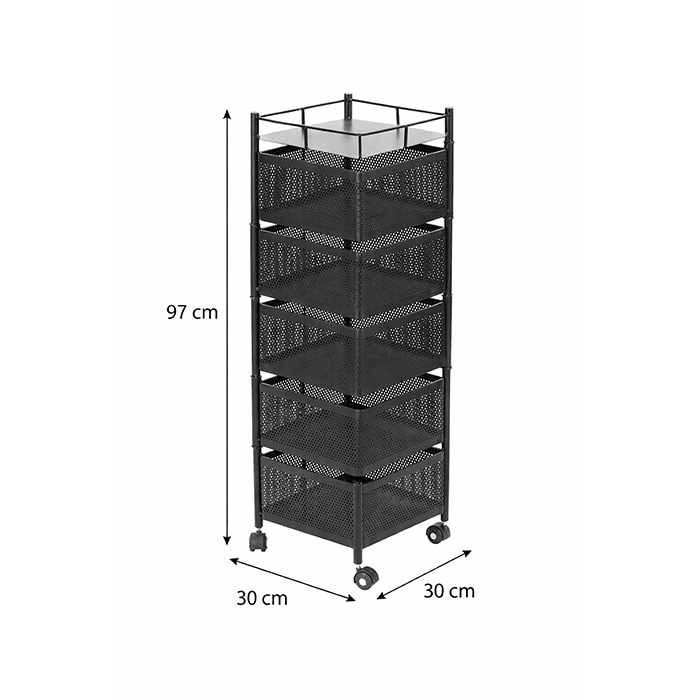 Compact rotating spice rack organizer, a kitchen rotating storage rack, revolving spice rack for easy access to jars Qatar