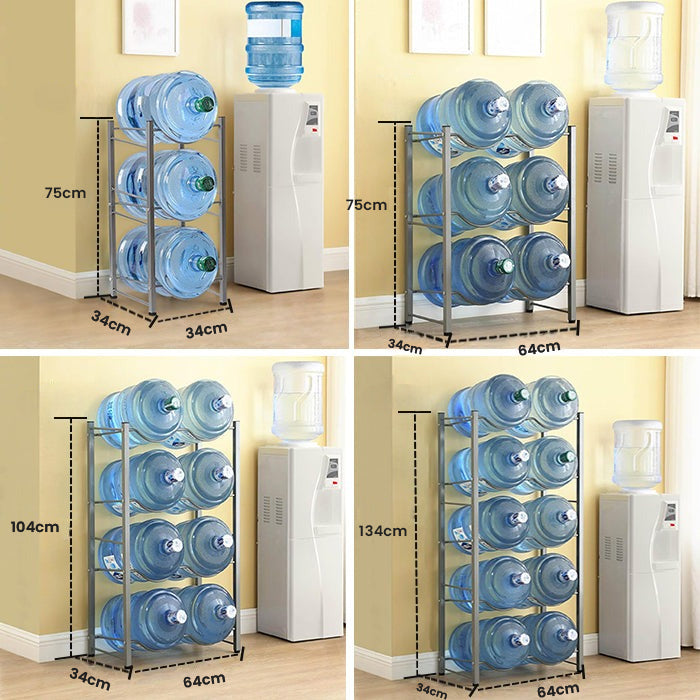 5 Gallon Water Bottle Stand, Heavy Duty Metal Water Bottle Jug Holder Dimensions