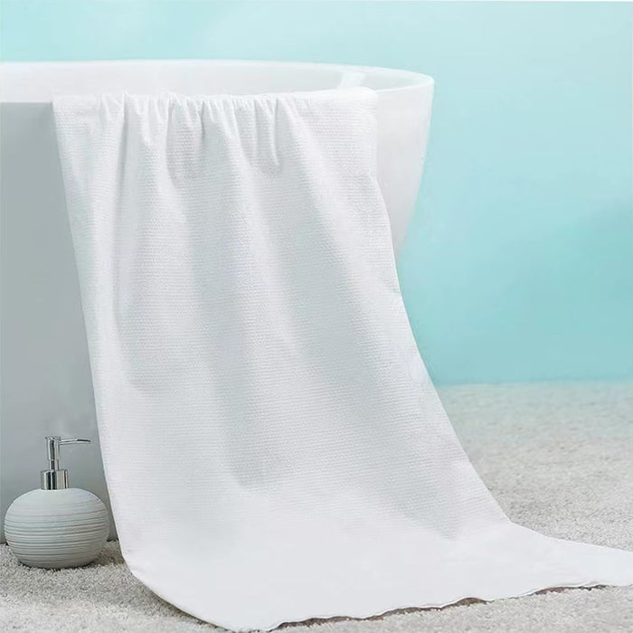 5 Pcs Disposable Bath Towels - Extra Large Thick, Individually Wrapped Portable Towels Soft 