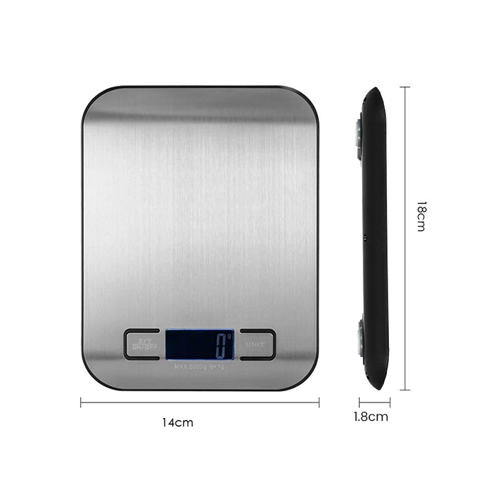 Sleek digital food scale kitchen scale with clear digital scale display for precise cooking measurements Qatar