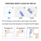 650ml Handheld Washing  Portable Travel Bidet or Portable Shattaf or portable bidet or travel shattaf uses