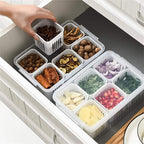 6-Grids Useful Refrigerator Food Fresh-keeping Storage Box, Ginger Garlic Separate Plate for Fridge
