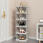 6 Layer Foldable Shoe Rack, Portable & Durable - Folding Shoe Rack, Space-Saving