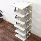 6 Layer Foldable Shoe Rack, Portable & Durable - Folding Shoe Rack, Space-Saving Spacious layer