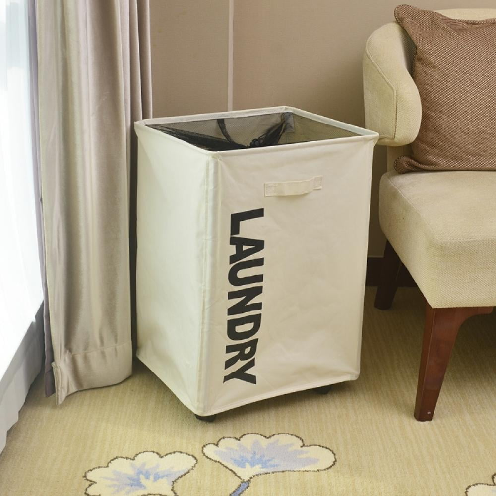 Foldable Laundry Basket Bag With Wheels