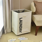 Foldable Laundry Basket Bag With Wheels