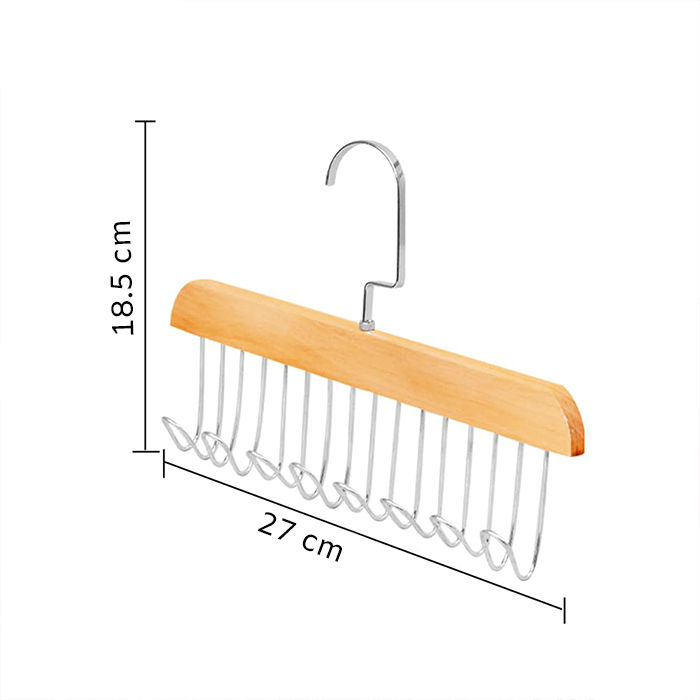 Wooden Hangers for Wooden Belt Hanger for Tie 8 Hooks Adjustable Closet Hanger Dimensions