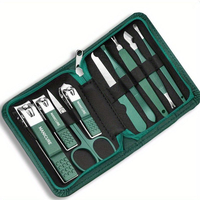 9-Piece Nail Clipper Set, Manicure Set with Travel Case Nail Care Set Stainless Steel set