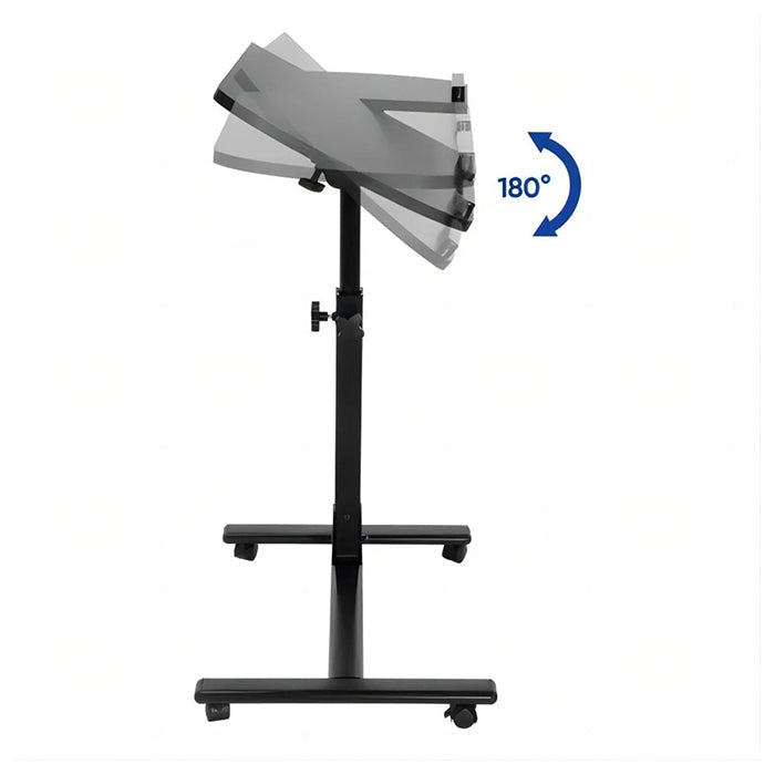 Adjustable Overbed Laptop Stand Table - Tiltable and Rotating Computer Desk rotatable