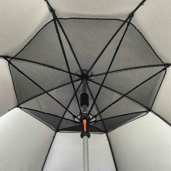 inside view of umbrella with mesh structure and mist system detail Homesouq Qatar