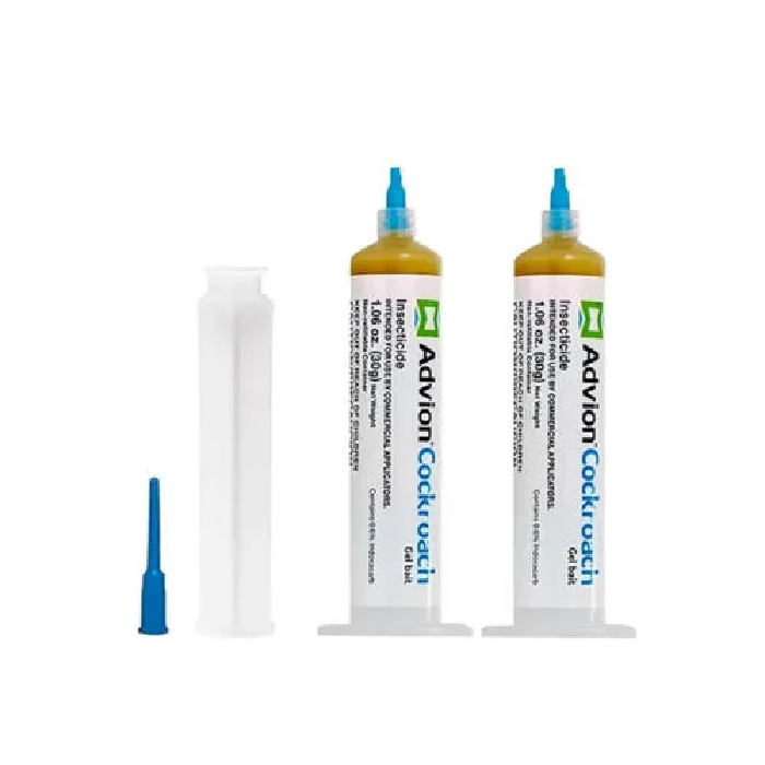 Advion Cockroach Gel Bait, German Roach Insect Pest Control, Indoor and Outdoor Use 2 pcs