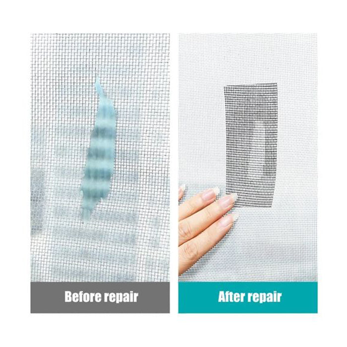 Self-adhesive Net Door Fix Patch Anti-Insect Holes Mesh Repair Tape transition