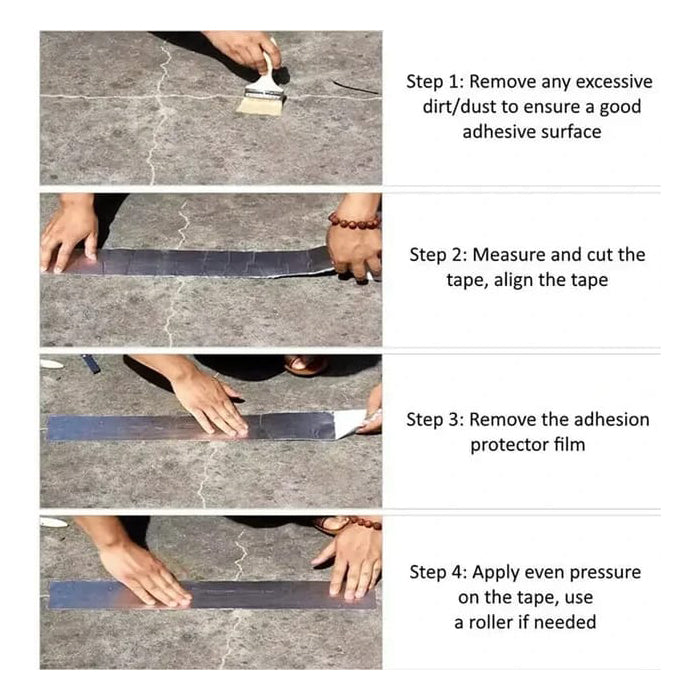 Anti-Leakage Butyl Adhesive, Multi-use Aluminium Foil Waterproof Tape easy application