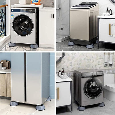 Easy Installation 4 Pcs Washing Machine Dishwasher Anti-Vibration Foot Pads With Suction Cup For Leveling 4 pads