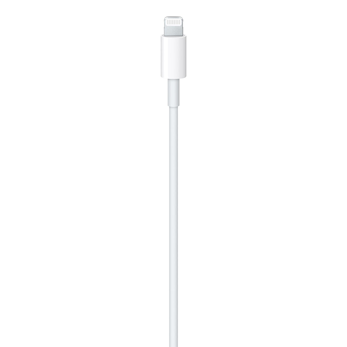 Apple charging cable connected to iPhone for fast power delivery and data sync Qatar