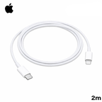 Apple USB-C to Lightning charging cable 2m in white for fast device charging — Homesouq Qatar