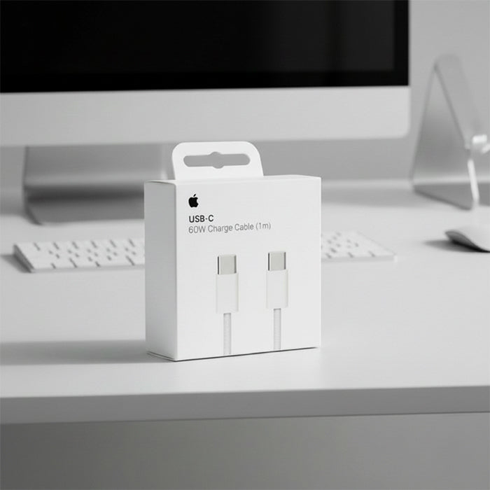 Apple USB C charging cable for iPhone, compact and reliable, available at Homesouq Qatar