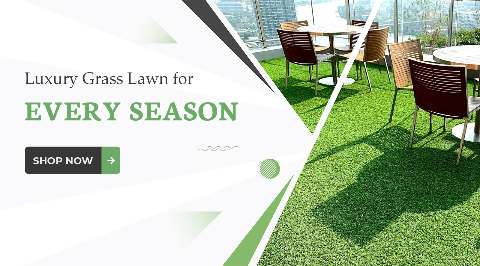 Artificial Synthetic Grass Lawn Rug Carpet - Indoor & Outdoor every season