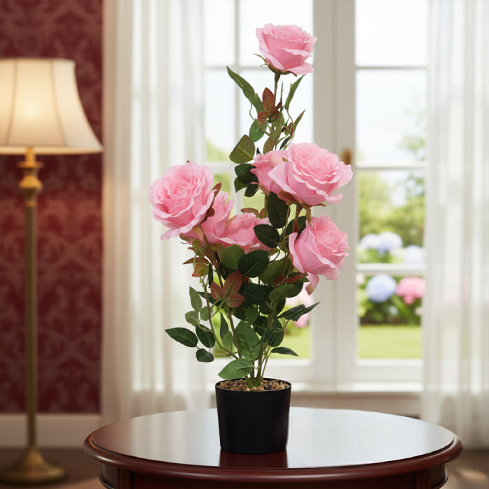 Realistic artificial flowers in pot enhancing home and office decor – Homesouq Qatar