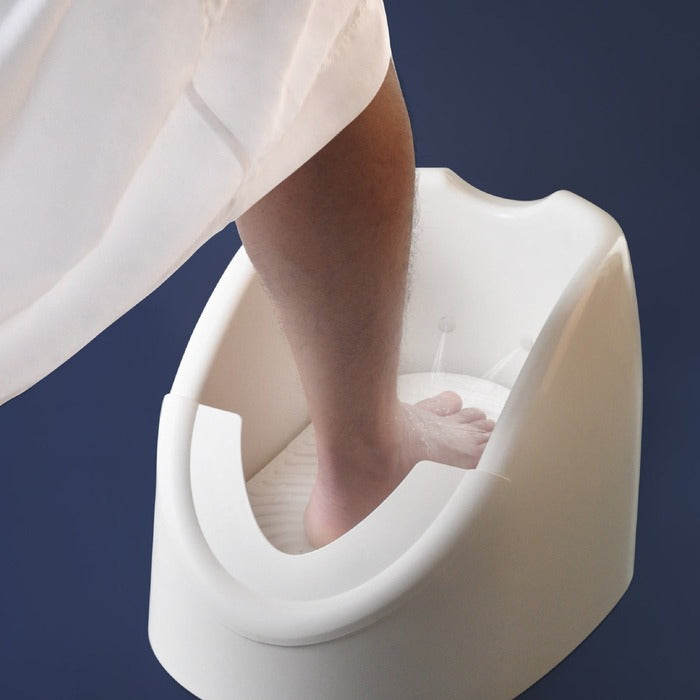 Automatic Wudu Foot Washer - Portable Plastic Foot Wash Basin for Ablution
