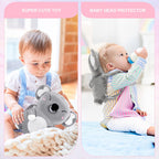 Super cute baby head protector pillow with built-in alarm, breathable and comfortable