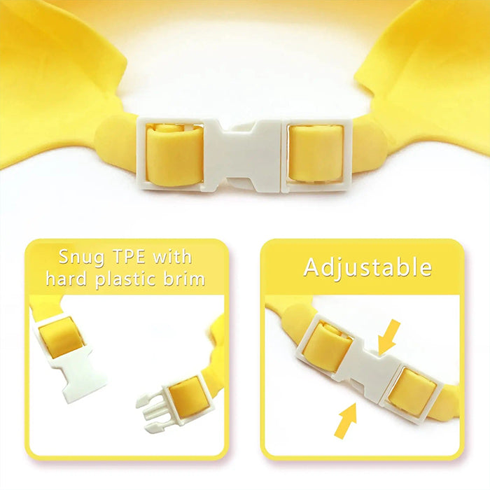 Baby Shower Cap,Baby Shampoo Shower Bath Soft Cap For Kids Adjustable Silicone Crown adjustable