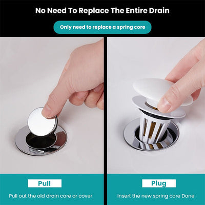 Bathroom Sink Stopper Drain Filter with Hair Catcher rounded edges
