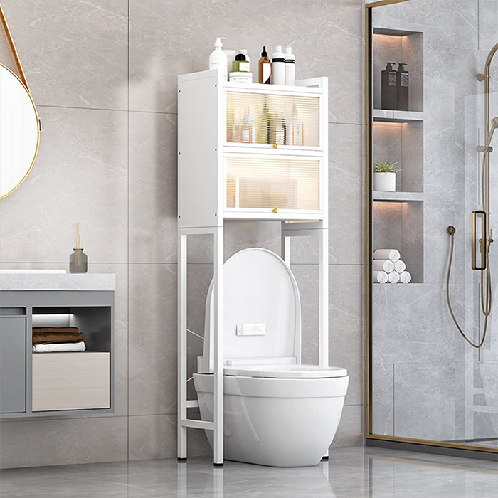 Bathroom Organizer Shelves Space Saver Over Toilet, Toilet Rack Shelf, Space Saving