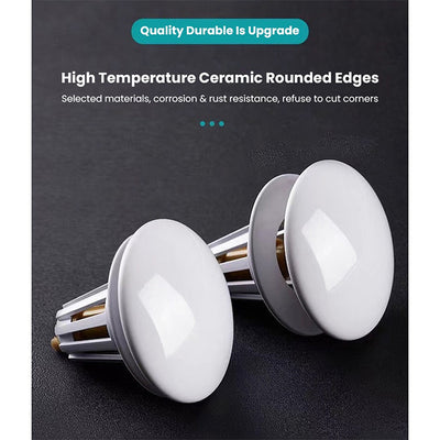 Bathroom Sink Stopper Drain Filter with Hair Catcher rounded edges