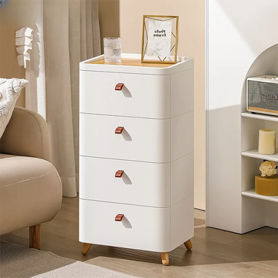 Bedroom Bedside Storage Cabinet Chest Of Drawers, Simple Narrow Drawer Type Storage Stand
