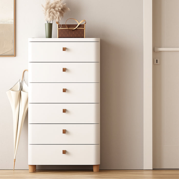 Bedroom Bedside Storage Cabinet Chest Of Drawers, Simple Narrow Drawer Type Storage Stand 6 layer
