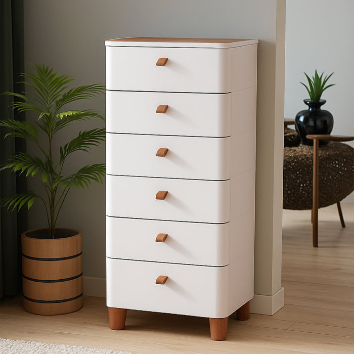 Bedroom Bedside Storage Cabinet Chest Of Drawers, Simple Narrow Drawer Type Storage Stand 6 layer
 durable