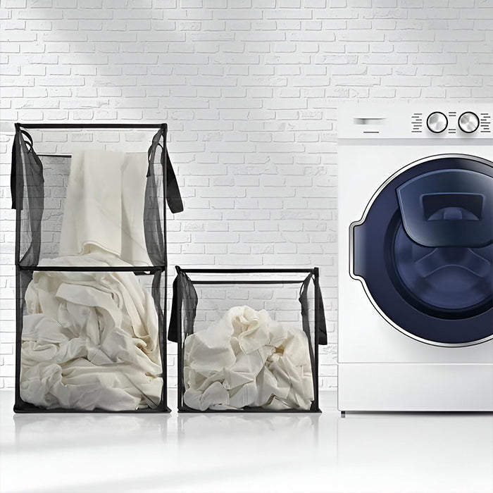 Portable laundry basket tote bags for apartments, convenient laundry hamper laundry bag – Homesouq Qatar