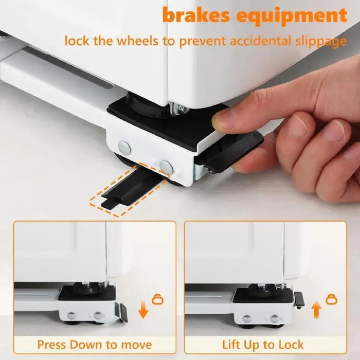 Heavy duty rollers for moving equipment with brake system for added safety in heavy duty rollers for moving equipment Homesouq Qatar