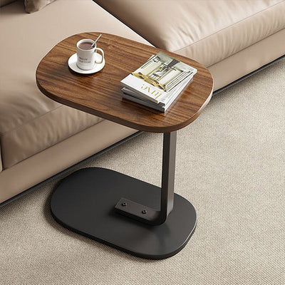 C Shaped Side Table, Modern C Shaped End Table for Small Spaces Space saver
