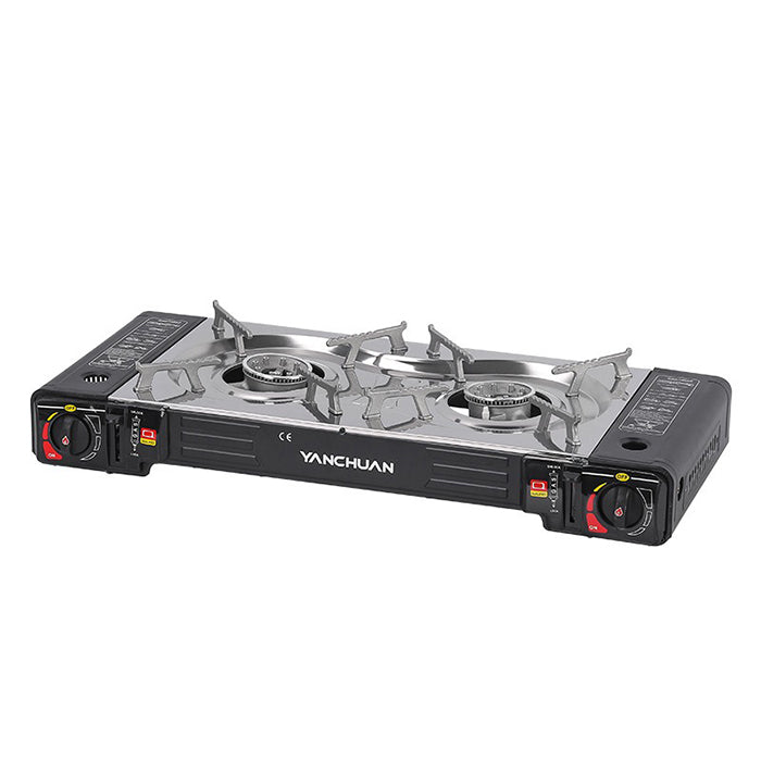 Outdoor gas stove perfect for camping, compact and portable for travel by Homesouq Qatar