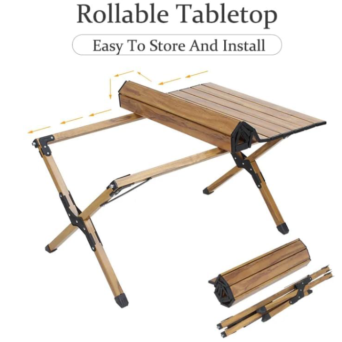 Camping Table with Bag, Lightweight Camp Table That Fold Up Easy to store and install