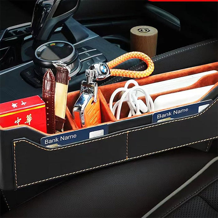 Car Seat Seam Storage Box - Car Organizer for Phone, Cards, Keys etc