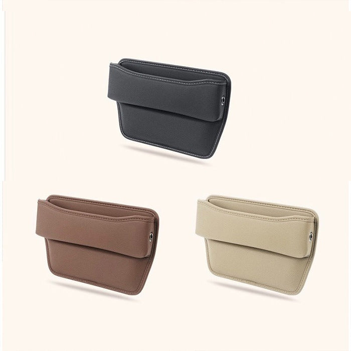 Car Seat Gap Storage Box Organizer - PU Leather Car Organizer for Phone, Cards, Keys different colors